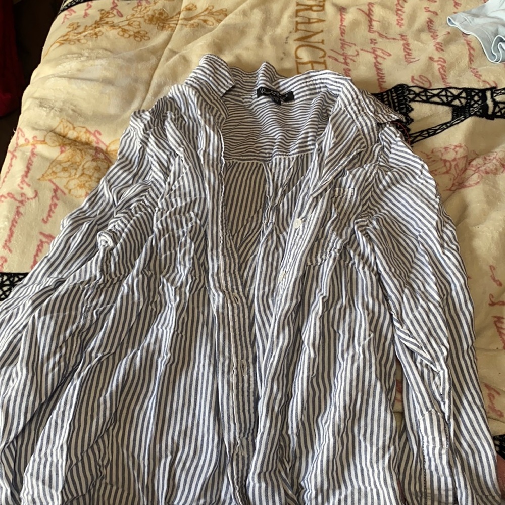 Velvet heart button down